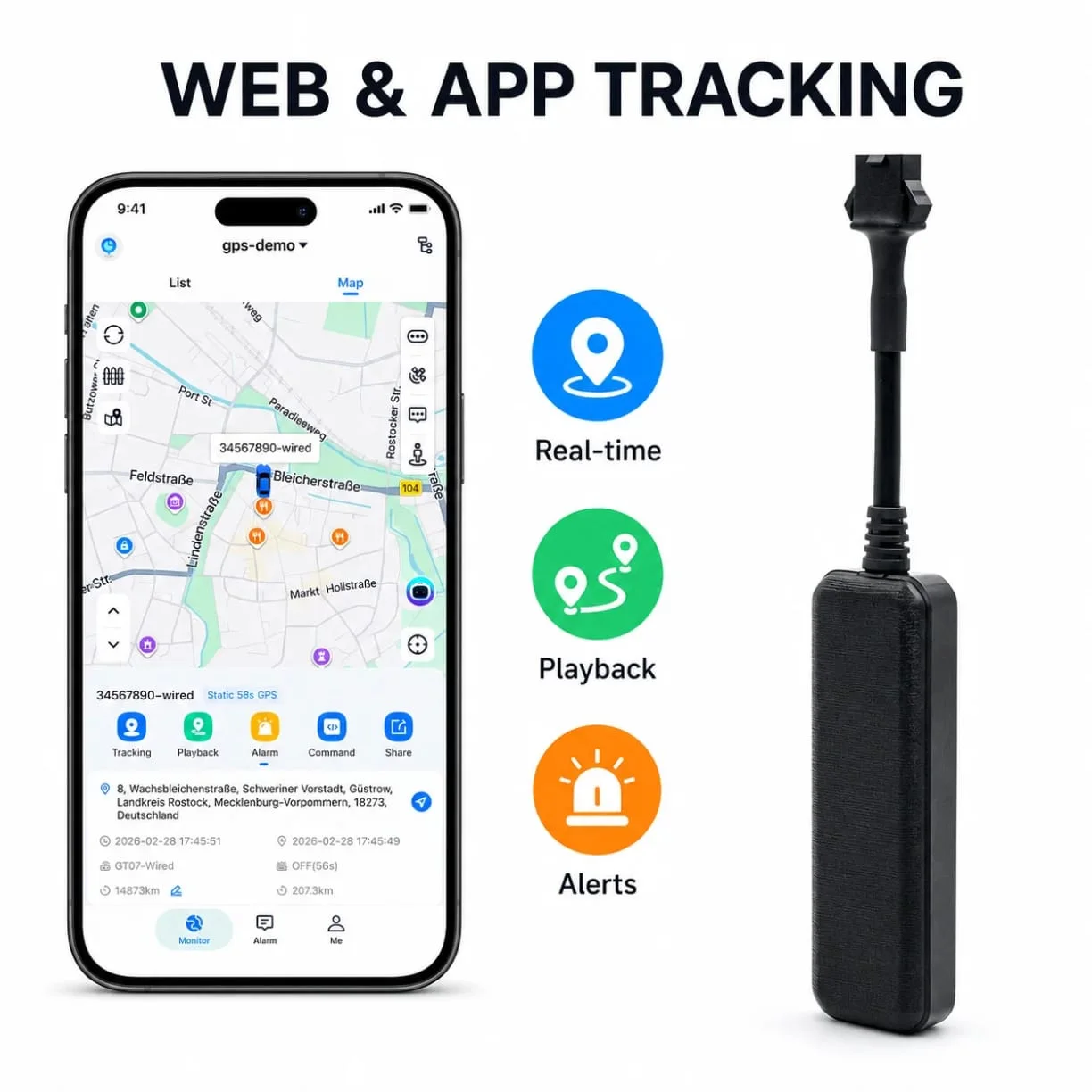 Traceur GPS économique pour machines GT06 - vue 2